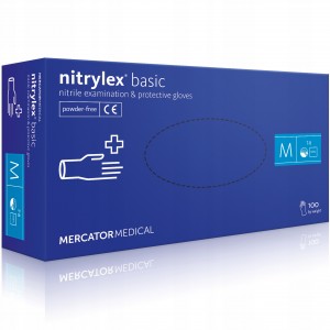 Перчатки Nitrylex, упаковка (50 пар), синие