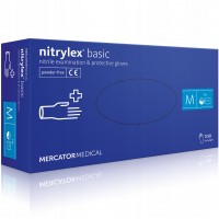 Перчатки Nitrylex, упаковка (50 пар), синие