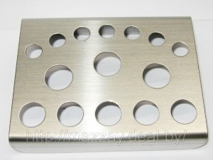 Подставка под колпачки для краски, большая, нерж. сталь Подставка под колпачки для краски, большая, нерж. сталь